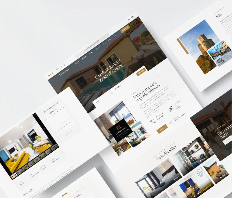 Profesionalna web stranica koja prodaje vaš smještaj