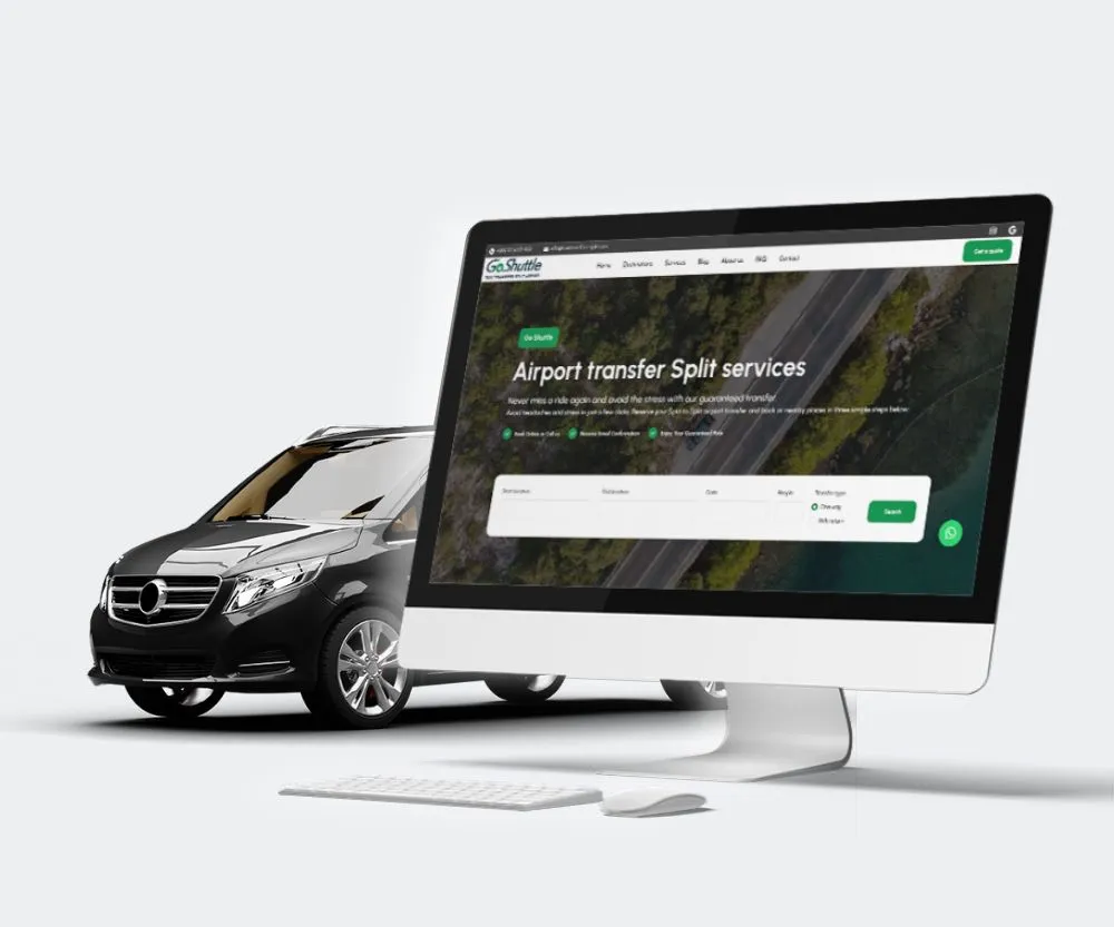 Izrada web stranice za transfer tvrtke