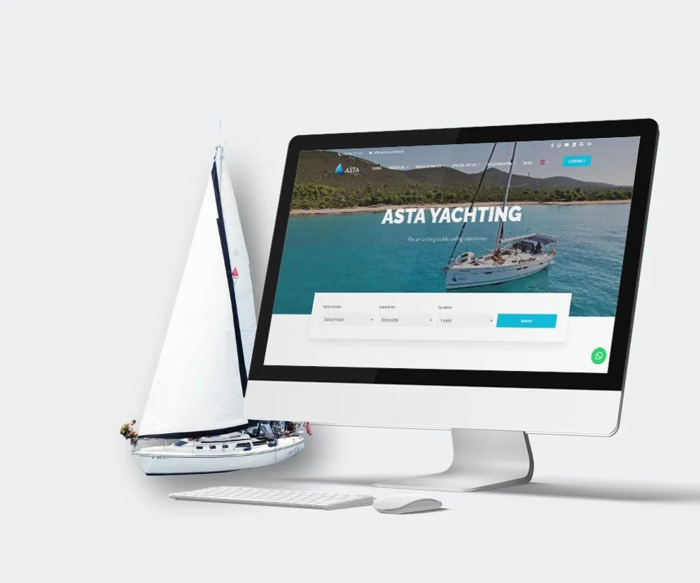 Sustav za upravljanje yacht charter agencijom